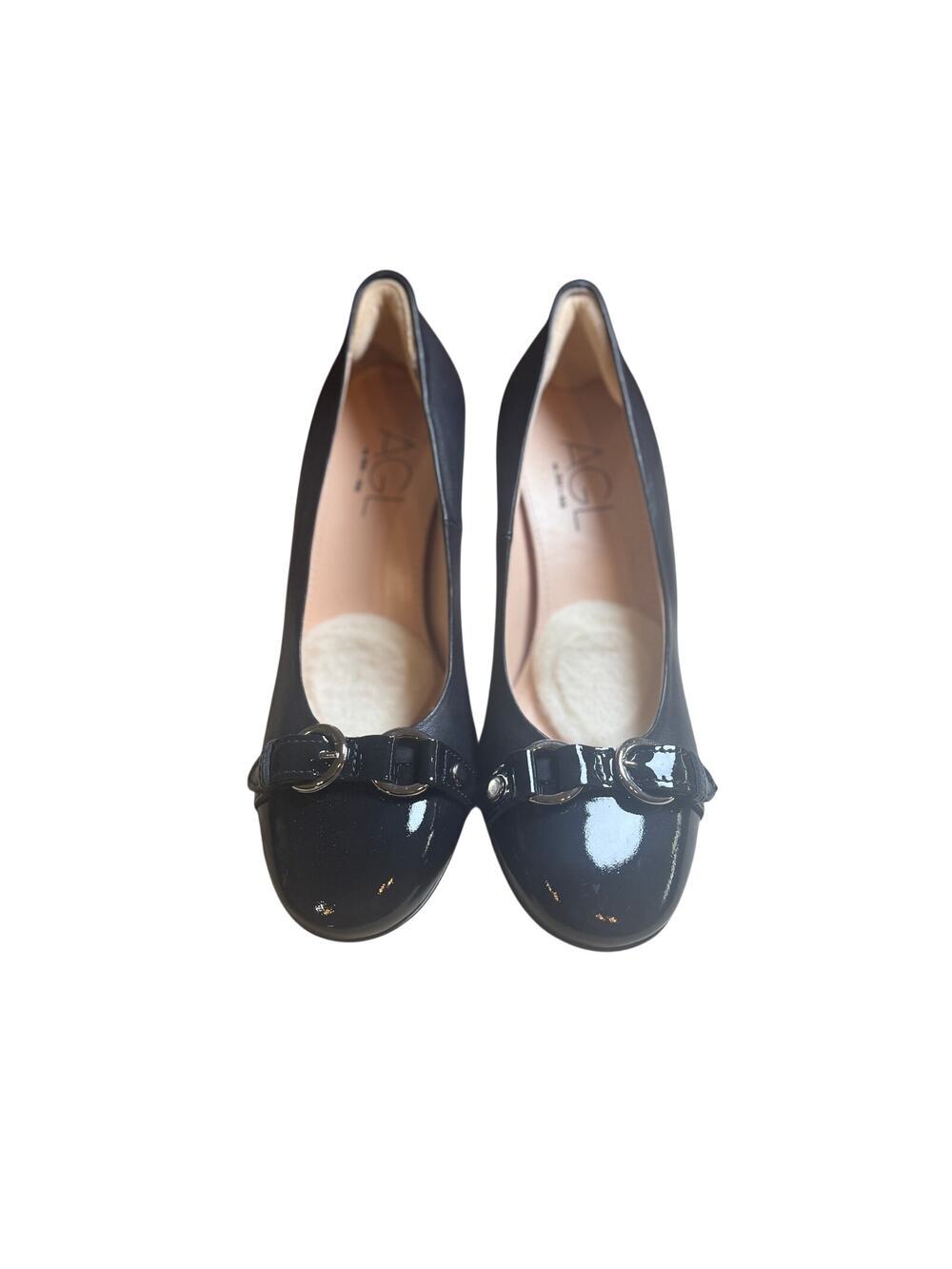 AGL Irina Cap Toe Pumps Navy 37 (6.5-7)